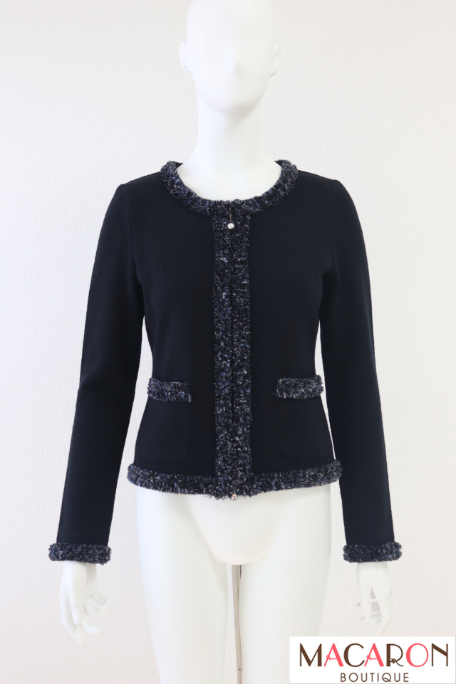 Rene（ルネ）　ジップアップニットカーディガン　6842160