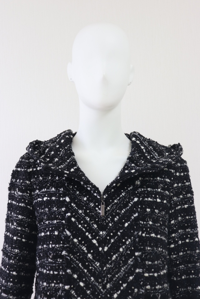 Rene（ルネ） ミンクファー付ツイードコート 6838060