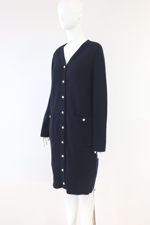 Rene（ルネ） パールボタンロングニットカーディガン 5242020