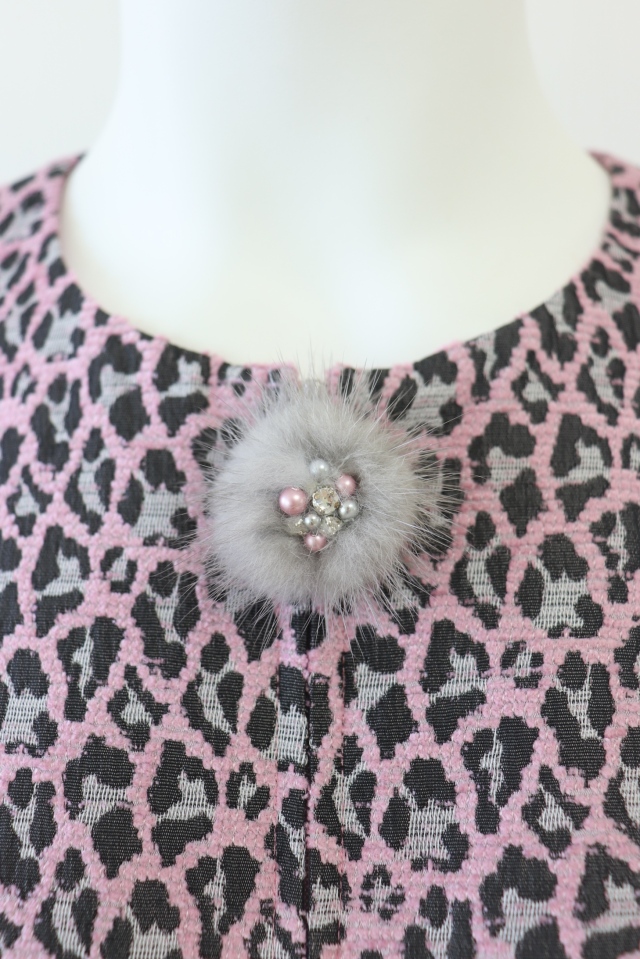 Rene（ルネ） ミンクファースライダーレオパードワンピース 6436320