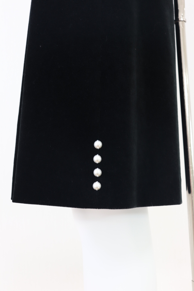 良品 Rene ルネ　キュロット ハーフパンツ　ネイビー　綺麗め　34 Rene（ルネ） コーデュロイハーフパンツ キュロット 5345090