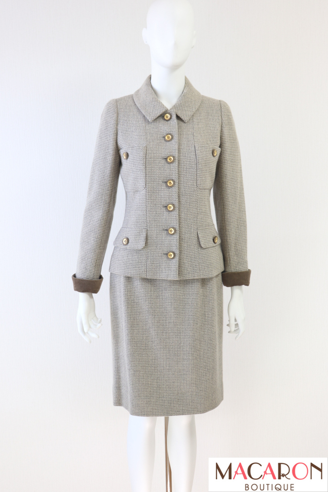 【SALE】Rene（ルネ）　ウール織りジャケット＆スカートスーツ