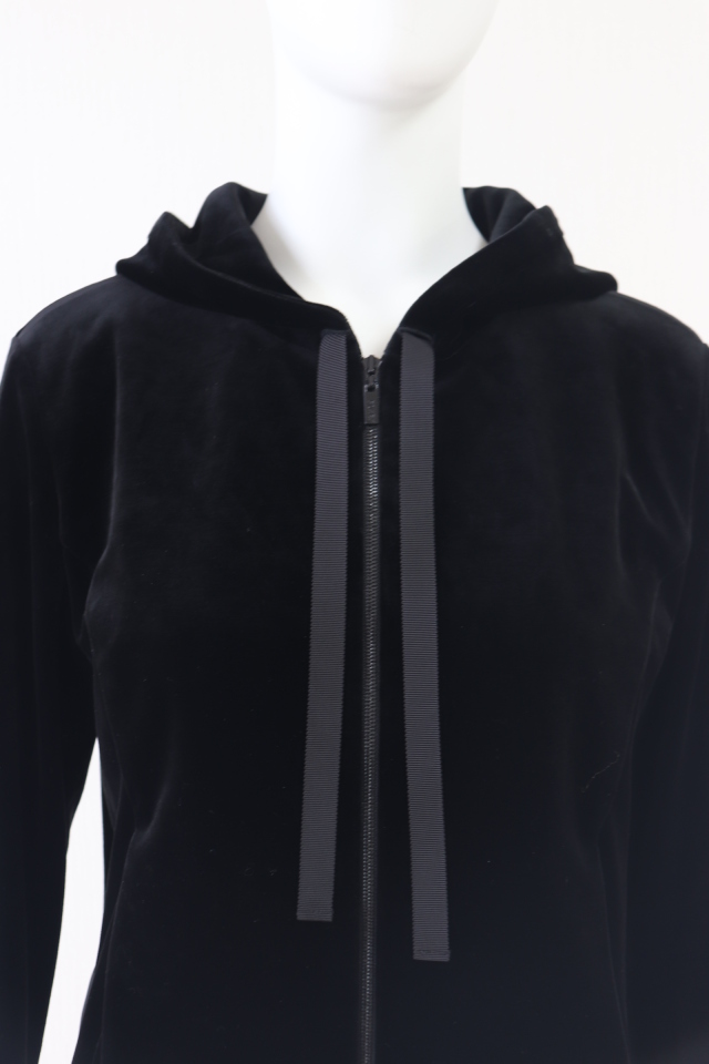 VELOUR NOIR by FOXEY NEWYORK(フォクシー) ストレッチベロアパーカ 43017