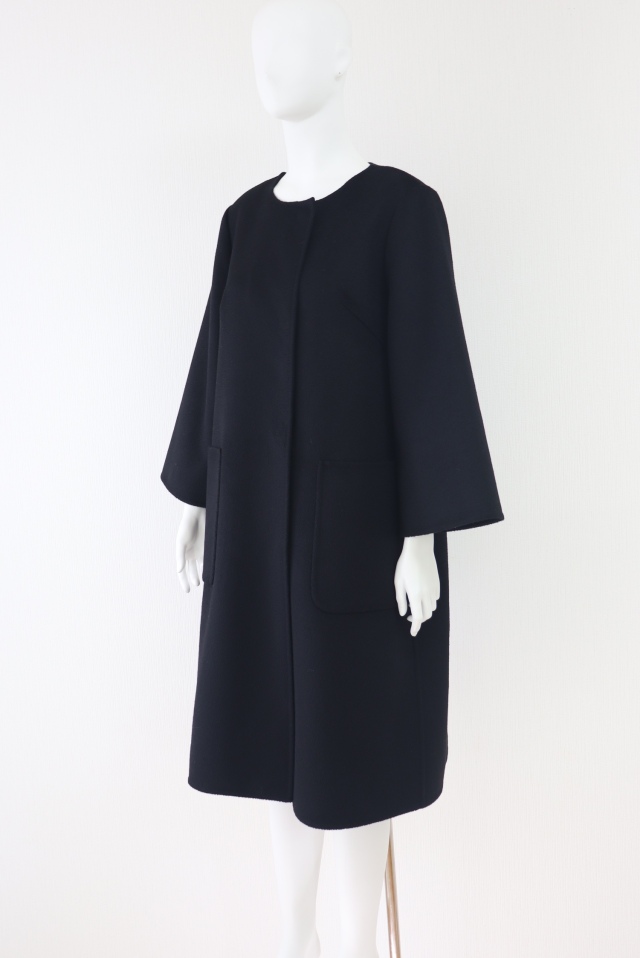 ⭐︎値下げ中！アルアバイル ダブルクロスオフィサーコート バチェロレッテ着用 Selection】ピュアカシミヤ ステンカラーコート