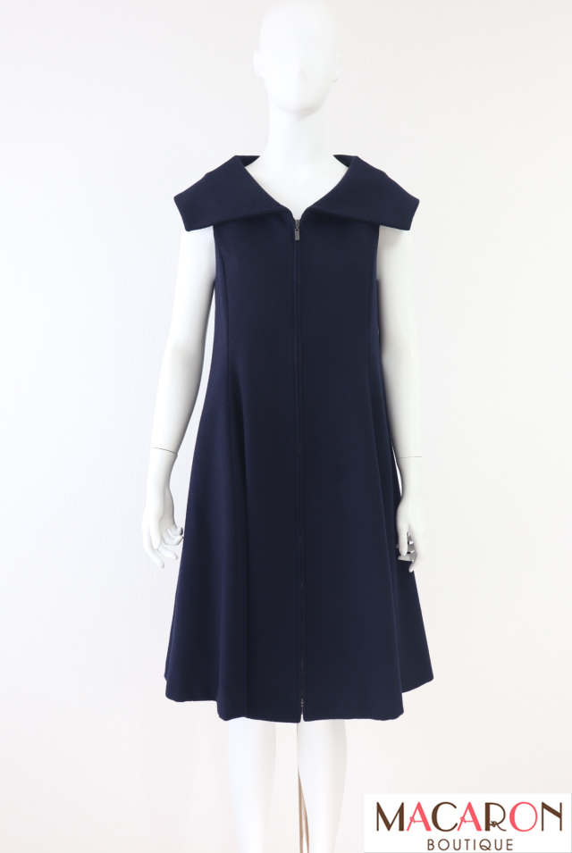 FOXEY BOUTIQUE(フォクシー)　Iris　ウールカシミヤワンピース（ジレ）　43981