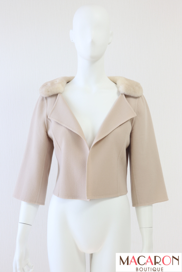 FOXEY BOUTIQUE(フォクシー）　Champagne　ミンクファーダブルフェイスジャケット　35904