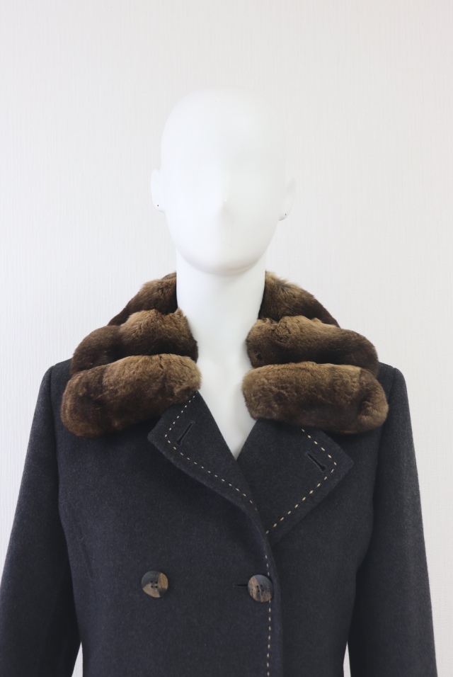 FOXEY BOUTIQUE(フォクシー） チンチラファーカシミアステッチコート 18523