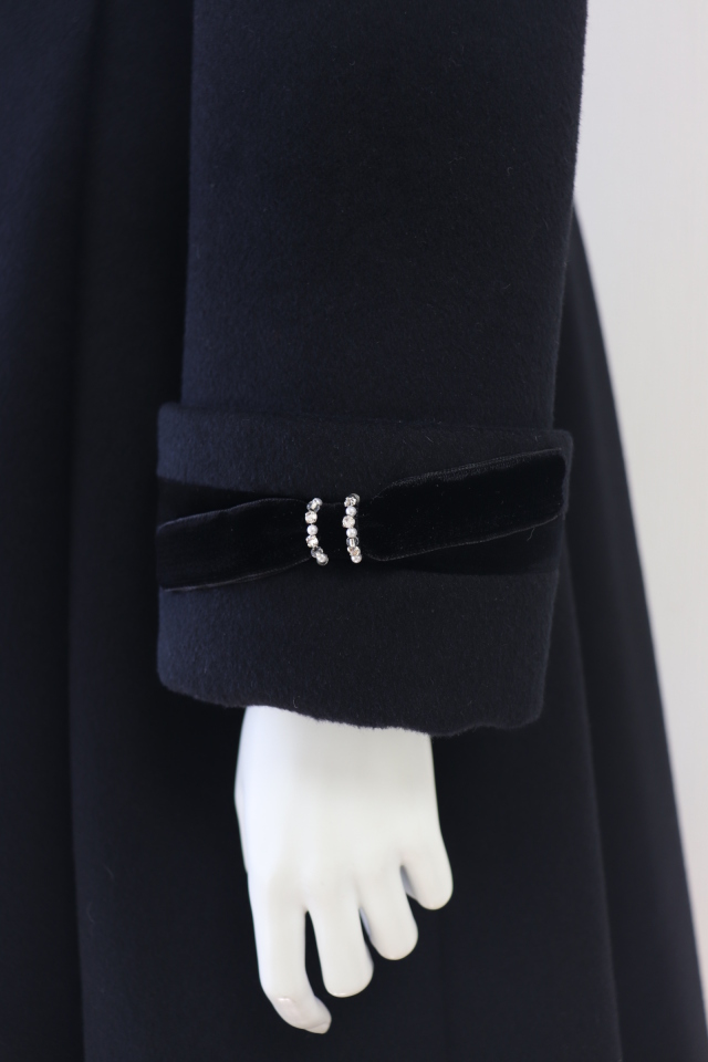 Rene（ルネ） ミンク襟ロングウールアンゴラコート 6238090