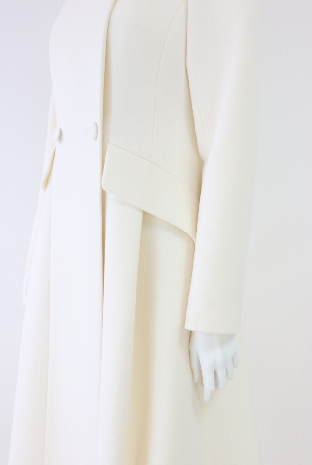 Rene（ルネ） ミンク襟ロングウールアンゴラコート 6838310