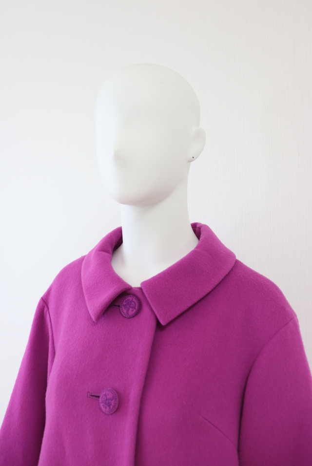 Rene（ルネ） ミンク襟ウールカシミヤコート 6038300