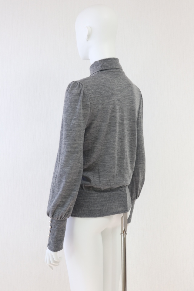 Rene（ルネ） ハイネック袖パールウールニットプルオーバー 63324670