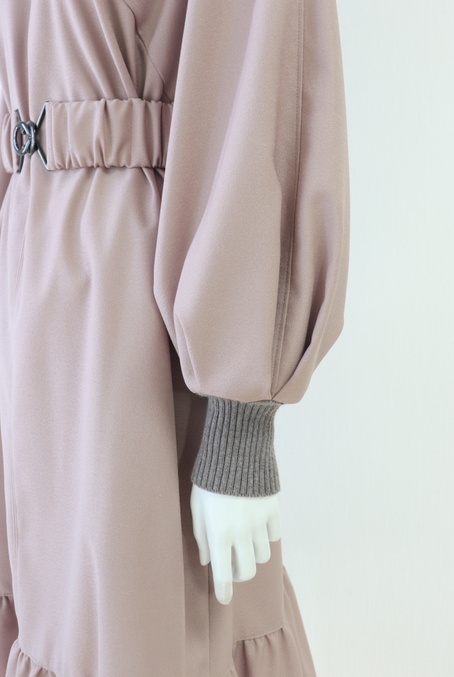 Rene（ルネ） ベルト付ハイネックワンピース 6316680