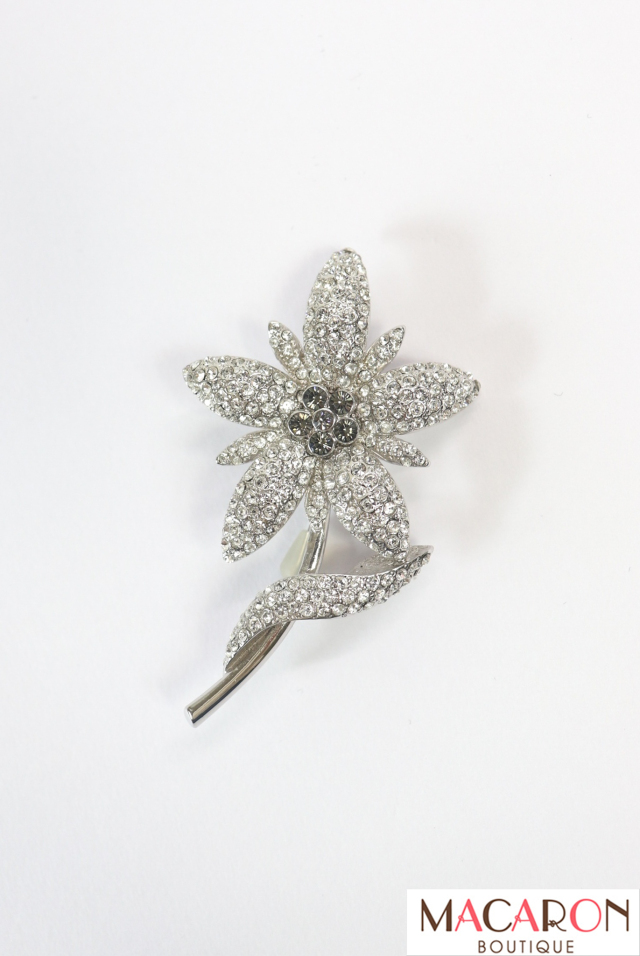 FOXEY BOUTIQUE(フォクシー) 一輪フラワーブローチ クリア