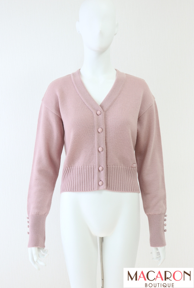 Rene（ルネ）　ウールニットボタンカーディガン　6132460