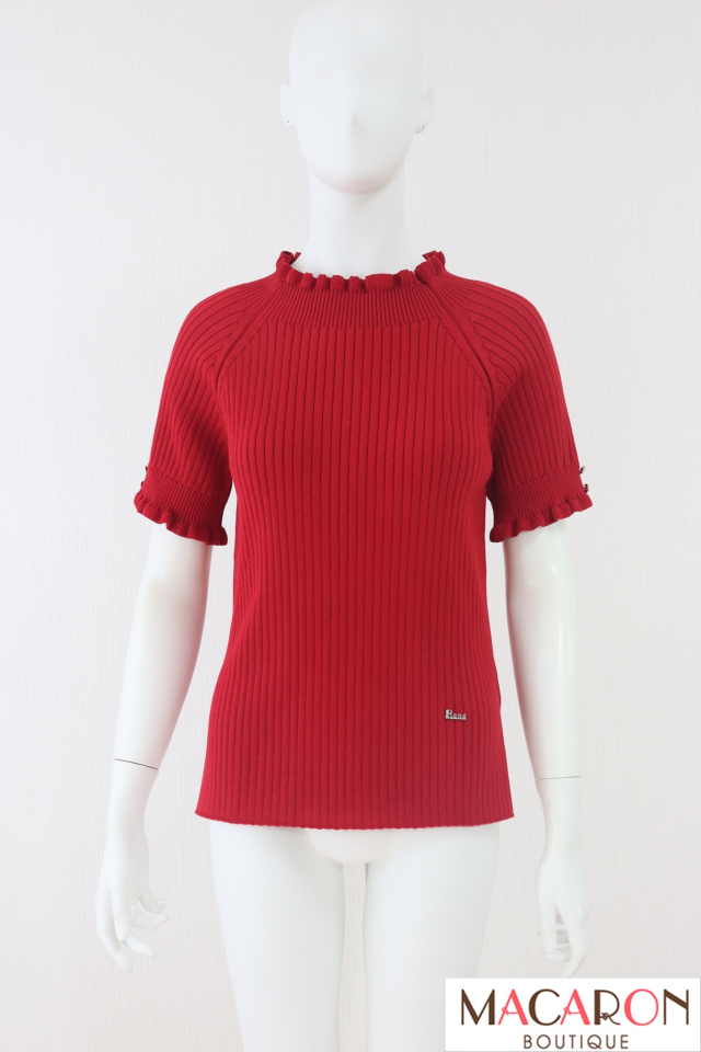 Rene(ルネ) Petit Frill Knit リブニットトップス 6212540