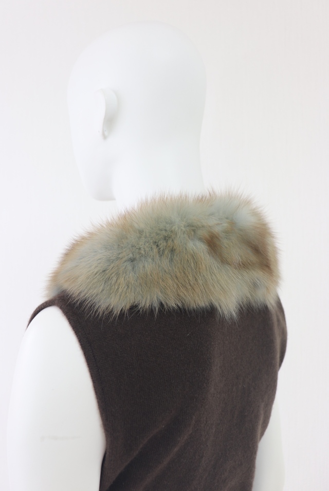 FOXEY BOUTIQUE(フォクシー） セーブルファー付カシミヤトップスと
