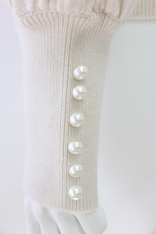 Rene（ルネ） ベロアリボンウールニットセーター 6232290