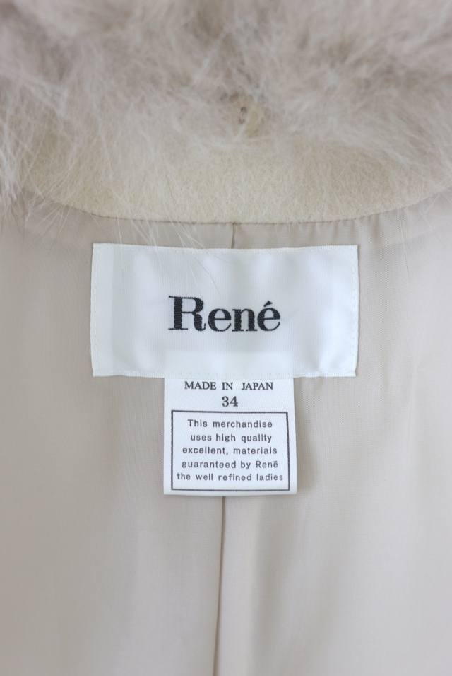 Rene（ルネ） フォックスファーロングウールアンゴラコート 6838310