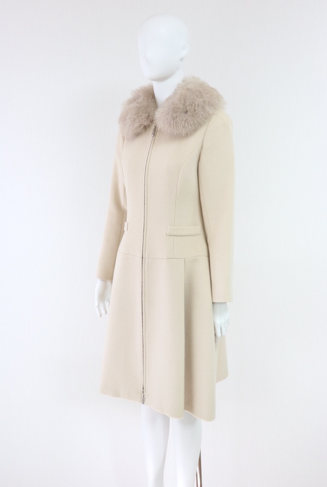 Rene（ルネ） フォックスファーロングウールアンゴラコート 6838310