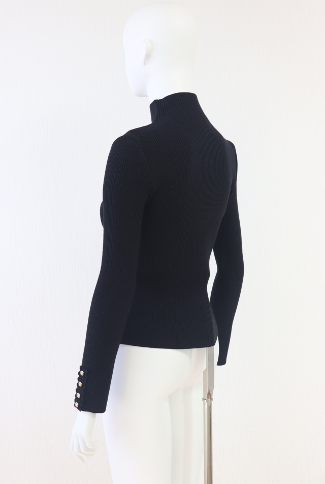 Rene（ルネ） ハイネックウールリブニットセーター 5042120