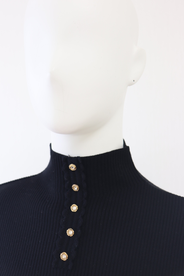 Rene（ルネ） ハイネックウールリブニットセーター 5042120