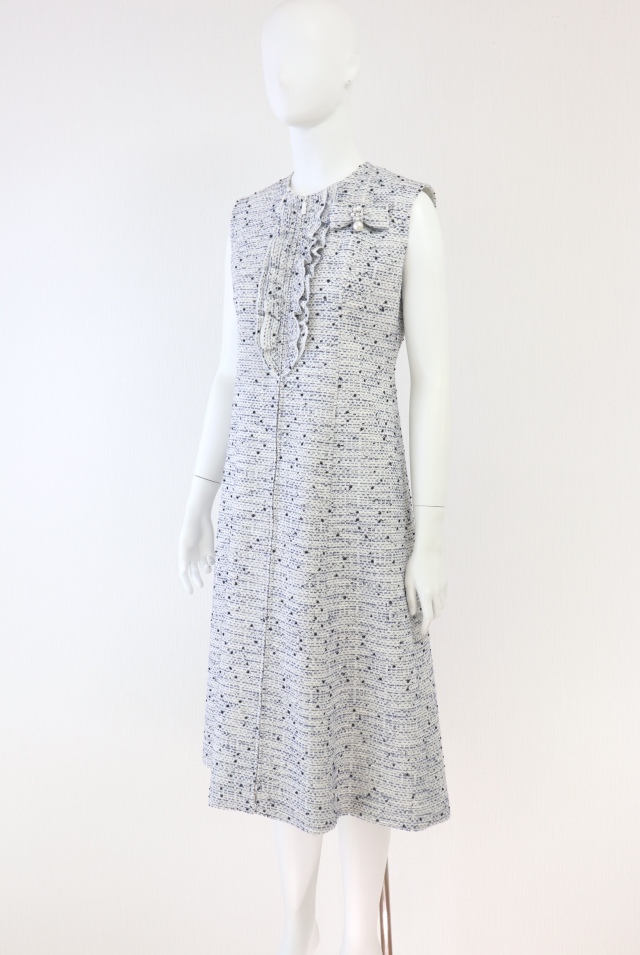 ルネ Rene ツイード ワンピース Rene（ルネ） リボンコサージュ付ツイードワンピース 6516200