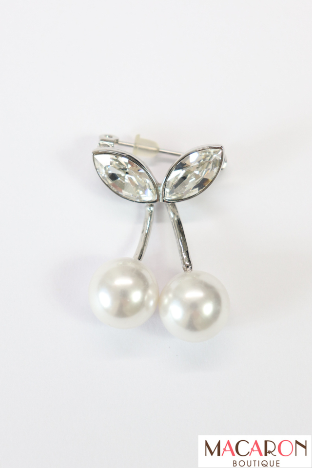 Rene（ルネ）　さくらんぼブローチ　　