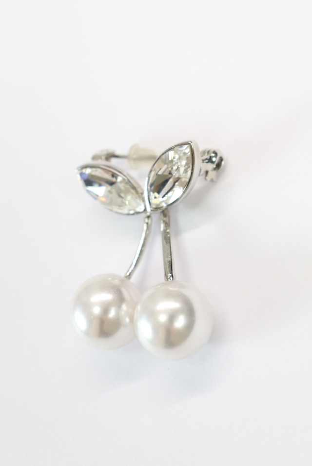 美品 ルネ Rene パール スズラン ブローチ＆イヤリング セット 美品