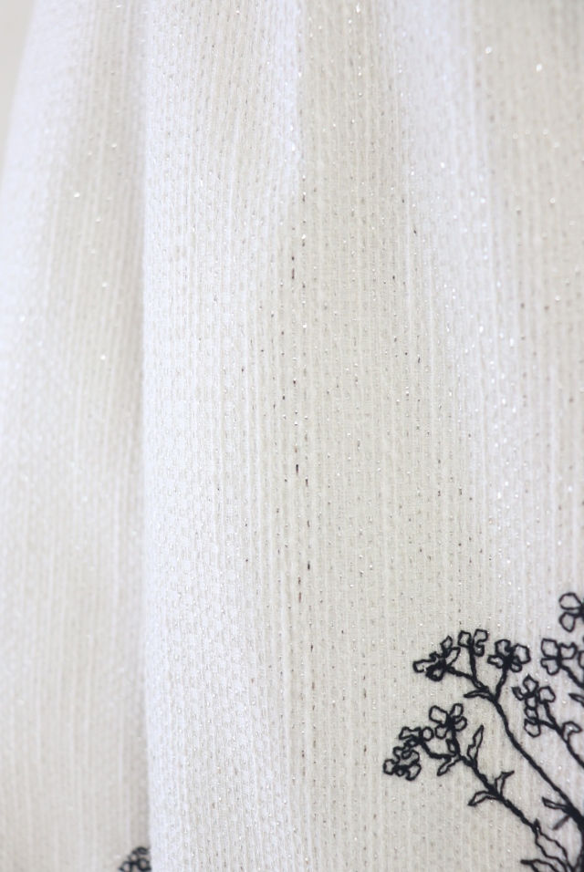 Rene（ルネ） 刺繍入りフレアスカート 6424980