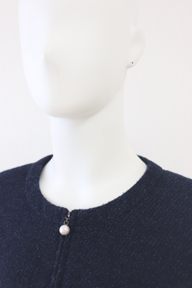 Rene（ルネ） ジップアップノーカラージャケット 6743120