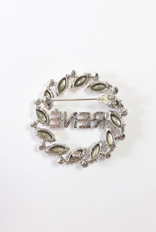 Rene（ルネ） RENEロゴクリスタルブローチ