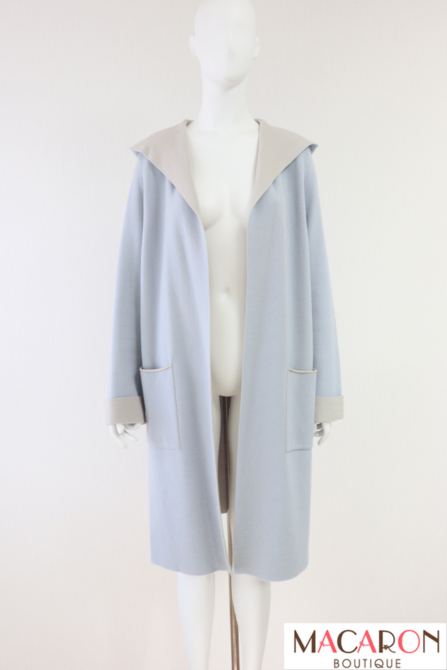 FOXEY BOUTIQUE(フォクシー） フード付きニットコート 40105