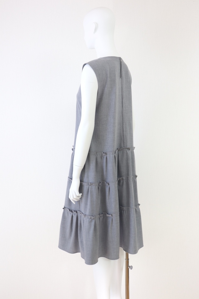 DAISY LIN ピンクティアードワンピース38 DAISY LIN(デイジーリン） Millefeuille V Slim ティアード