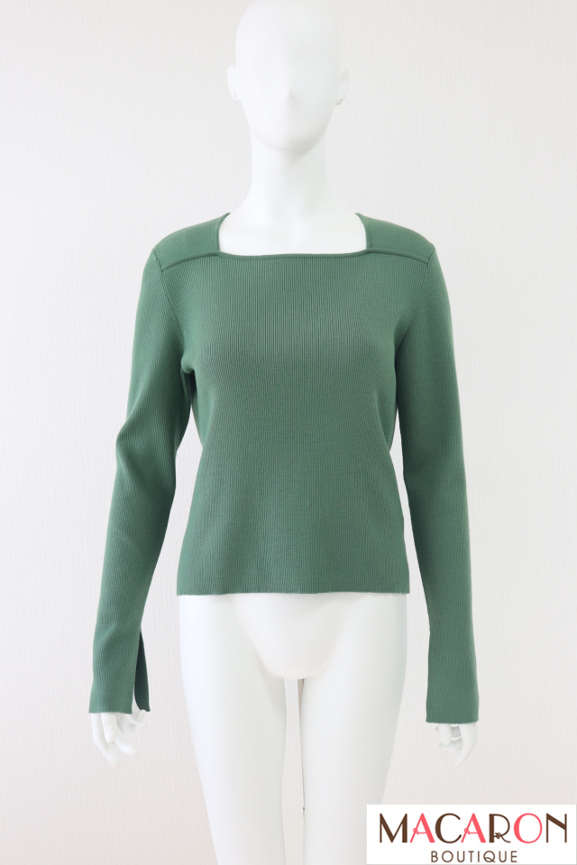 FOXEY BOUTIQUE(フォクシー) グレースウールスクエアネックニットセーター 43807