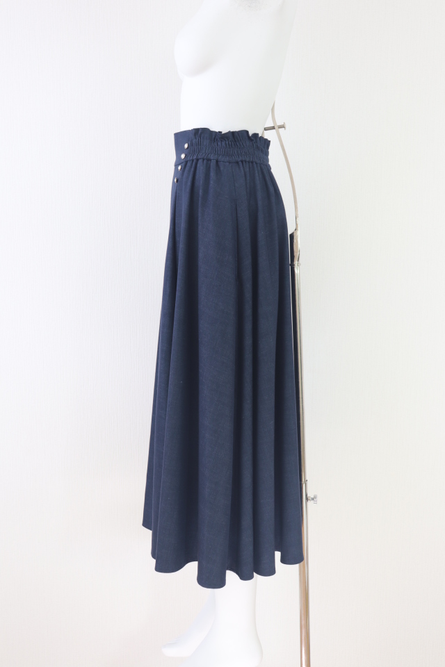 Rene（ルネ） デニムギャザーフレアスカート 5414180