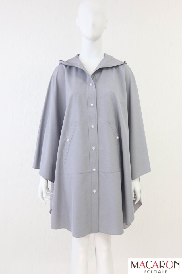 ルネ　Rene ポンチョ　コート　グレー 34 ルネ Rene ポンチョ コート グレー 34 ルネ Rene ポンチョ