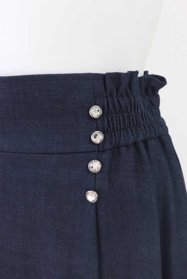 Rene（ルネ） デニムギャザーフレアスカート 5414180