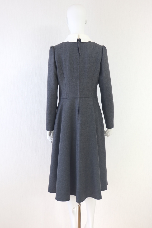 FOXEY BOUTIQUE(フォクシー) Precieuse 白襟ウールワンピース 42284