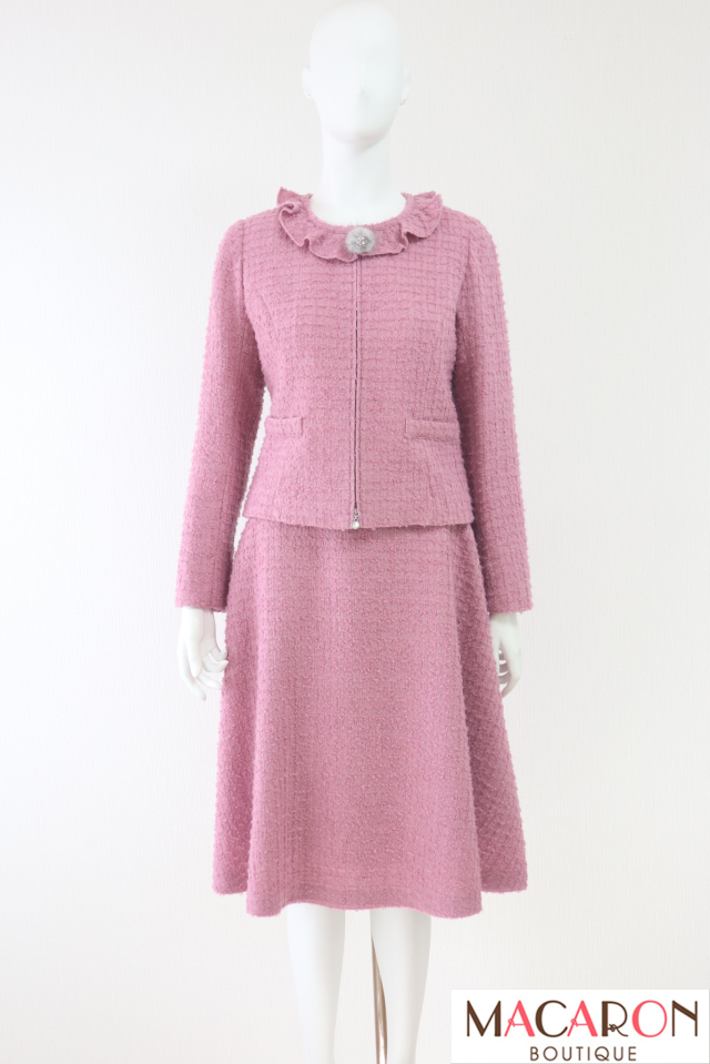 【SALE】Rene（ルネ）　ツイードジャケット＆スカートセットアップ　6443150　6444070