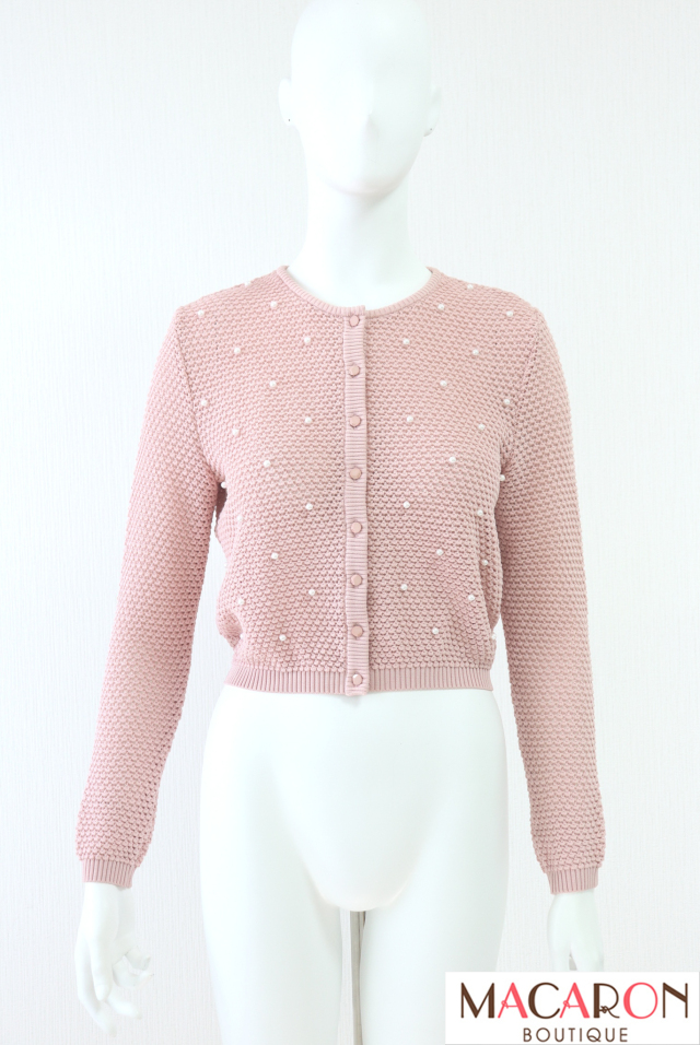 Rene(ルネ) パールメッシュニットカーディガン 6232340