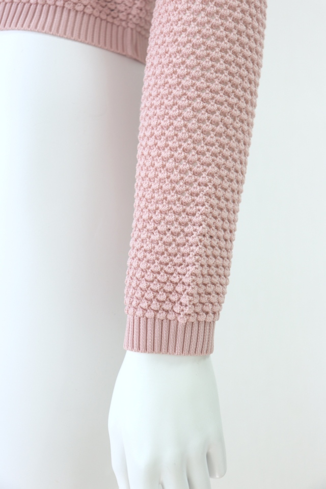 ルネRene◆パールボレロ◆ピンク36 Rene（ルネ） パールメッシュニットカーディガン 6232340