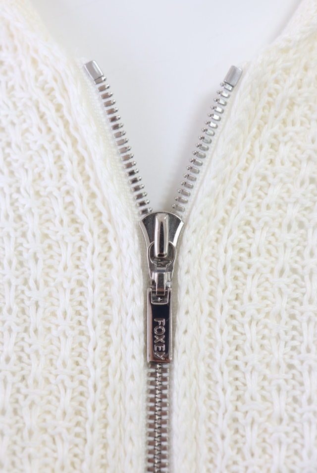 FOXEY BOUTIQUE(フォクシー） リネンニットパーカ カーディガン 41890