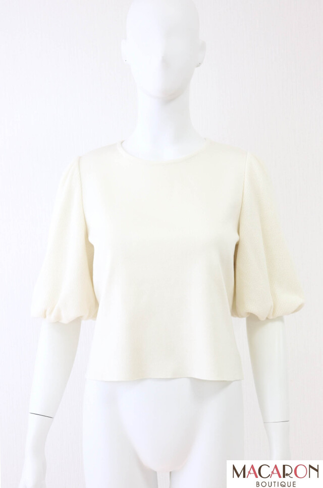 FOXEY BOUTIQUE(フォクシー）　PAPILLON　パフスリーブニットトップス　43381