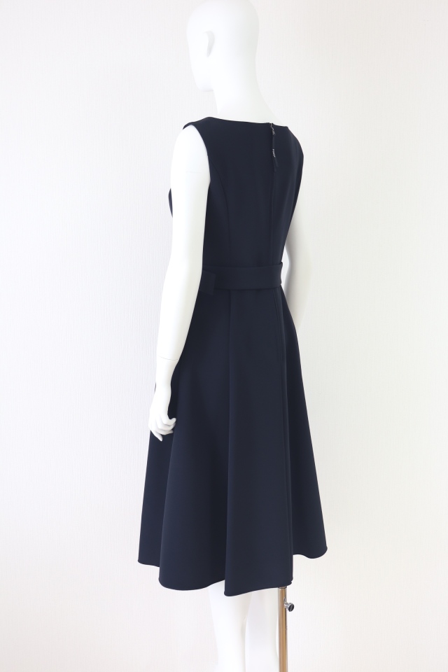 新品同様！FOXEY フィット＆フレアワンピース 40 Rene フォクシー FOXEY NEWYORK(フォクシー） ベルト付フィット＆フレア