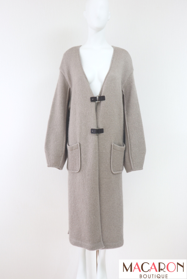 【SALE】FOXEY BOUTIQUE(フォクシー）　ウールモヘヤニットコート　ロングカーディガン　39196