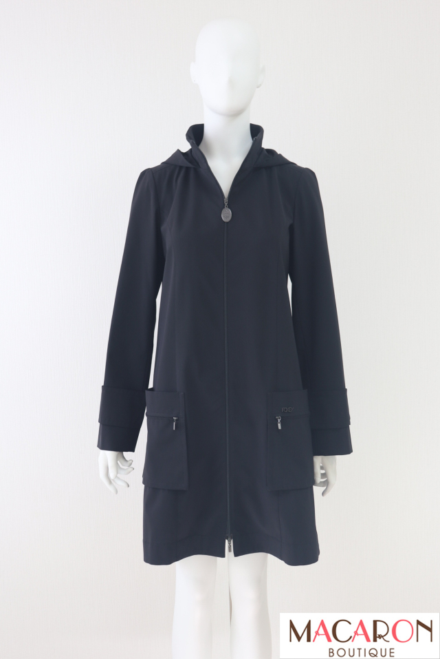 FOXEY NEWYORK(フォクシー）　フード付きレイニーコート　30157