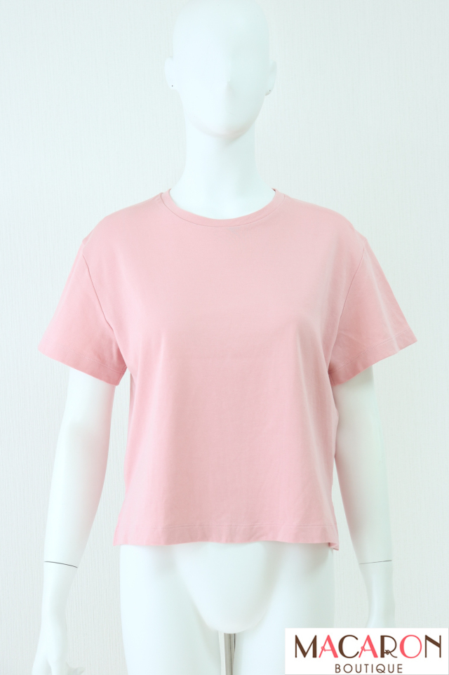 FOXEY NEWYORK(フォクシー)　Bouquet　ロゴ刺繍入りコットンTシャツ　43556