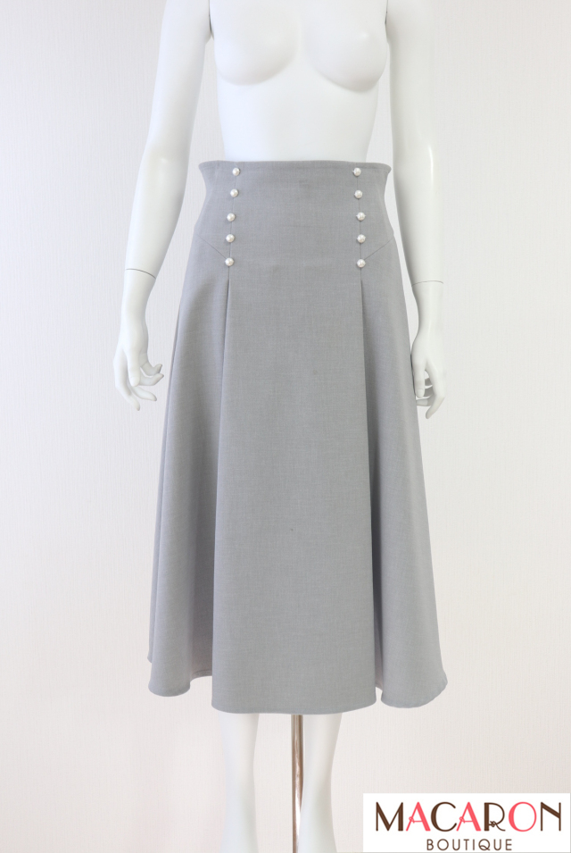 Rene(ルネ) パールタックフレアスカート 5214060