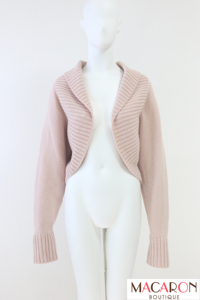 極美品✨FOXEY シルク カシミヤ カーディガン スリット 淡ピンク 40 FOXEY BOUTIQUE(フォクシー） Crescent カシミヤカーディガン 42370