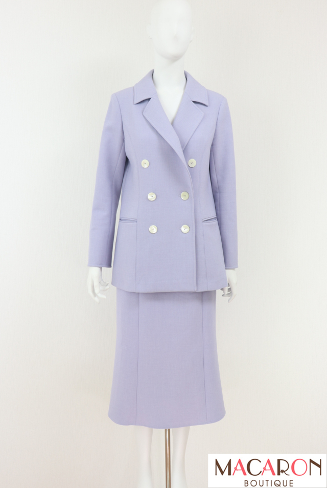 良品　Rene ルネ　テーラードジャケット　フォーマル　TISSUE社製　38 Rene（ルネ） 良品 TISSUE ミックスツイード ジャケット スカート